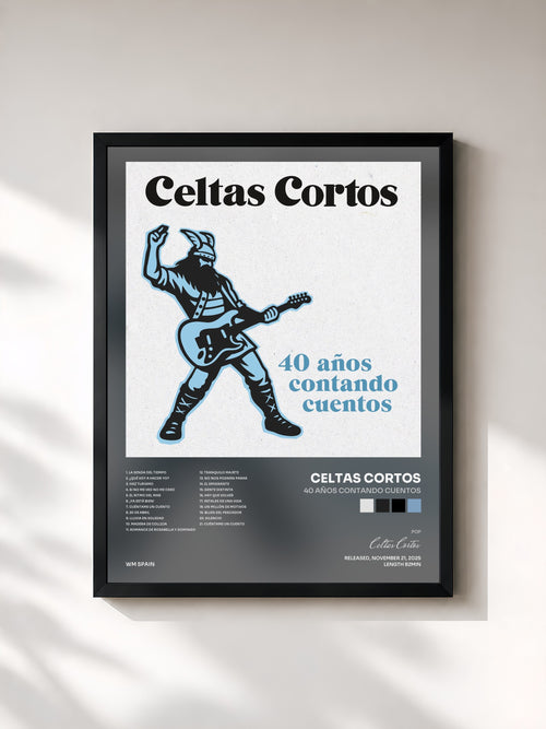 Celtas Cortos · 40 años contando cuentos — Affiche encadrée