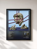 #noir Tableau de l'album One Life Stand de Hot Chip, cadre noir, imprimé et encadré en France