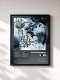 #noir Tableau de l'album Release The Stars de Rufus Wainwright, cadre noir, imprimé et encadré en France