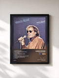 #noir Tableau de l'album Siamo Solo Noi de Vasco Rossi, cadre noir, imprimé et encadré en France