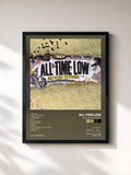 #noir Tableau de l'album Nothing Personal de All Time Low, cadre noir, imprimé et encadré en France