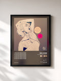#noir Tableau de l'album Hold My Head up High de Ida Corr, cadre noir, imprimé et encadré en France