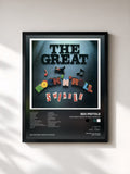 #noir Tableau de l'album The Great Rock 'N' Roll Swindle de Sex Pistols, cadre noir, imprimé et encadré en France
