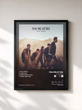#noir Tableau de l'album Cold Night de You Me At Six, cadre noir, imprimé et encadré en France