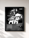 #noir Tableau de l'album Stamp On The Ground de ItaloBrothers, cadre noir, imprimé et encadré en France