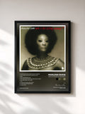 #noir Tableau de l'album Who Is This Bitch, Anyway? de Marlena Shaw, cadre noir, imprimé et encadré en France