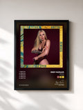 #noir Tableau de l'album Switch (Remixes) de Iggy Azalea, cadre noir, imprimé et encadré en France