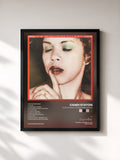 #noir Tableau de l'album Music Speaks Louder Than Words de Candi Staton, cadre noir, imprimé et encadré en France