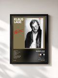 #noir Tableau de l'album Positiv (Remastered 2011) de Klaus Lage, cadre noir, imprimé et encadré en France