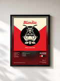 #noir Tableau de l'album Pollinator de Blondie, cadre noir, imprimé et encadré en France