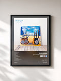 #noir Tableau de l'album Blue Guitars II - Country Blues de Chris Rea, cadre noir, imprimé et encadré en France