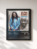 #noir Tableau de l'album Positive Energy de Alpha Blondy, cadre noir, imprimé et encadré en France