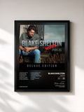 #noir Tableau de l'album Pure BS (Deluxe Edition) de Blake Shelton, cadre noir, imprimé et encadré en France