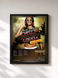 #noir Tableau de l'album Disco Crash Remixed de Bob Sinclar, cadre noir, imprimé et encadré en France
