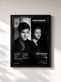 #noir Tableau de l'album Aangenaam (Deluxe Version) de Nick & Simon, cadre noir, imprimé et encadré en France
