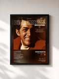 #noir Tableau de l'album Gentle On My Mind de Dean Martin, cadre noir, imprimé et encadré en France