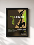 #noir Tableau de l'album Liedjes Van Lenny de Acda en de Munnik, cadre noir, imprimé et encadré en France