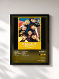 #noir Tableau de l'album My Zone de Block B, cadre noir, imprimé et encadré en France