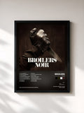 #noir Tableau de l'album Noir de Broilers, cadre noir, imprimé et encadré en France
