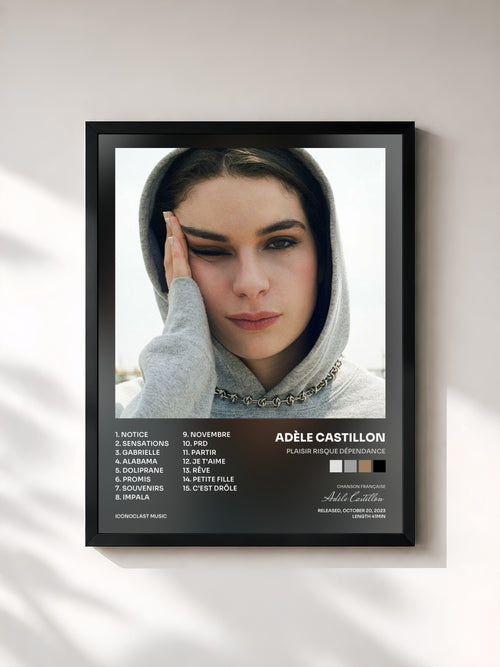 Adèle Castillon · Plaisir Risque Dépendance — Affiche encadrée