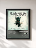 #noir Tableau de l'album Challenger de Memphis May Fire, cadre noir, imprimé et encadré en France
