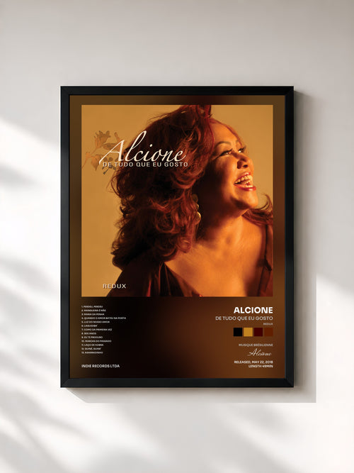 Alcione · De tudo que eu gosto (Redux) — Affiche encadrée