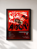 #noir Tableau de l'album Black Rainbows de Corinne Bailey Rae, cadre noir, imprimé et encadré en France