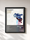 #noir Tableau de l'album The Moon, the Stars and You de Nils Landgren, cadre noir, imprimé et encadré en France