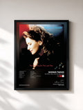 #noir Tableau de l'album The First Time...For The Last Time de Shania Twain, cadre noir, imprimé et encadré en France