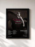 #noir Tableau de l'album Queen Of Me (Royal Edition) de Shania Twain, cadre noir, imprimé et encadré en France