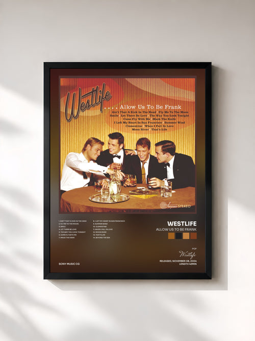 Westlife · Allow Us to Be Frank — Affiche encadrée