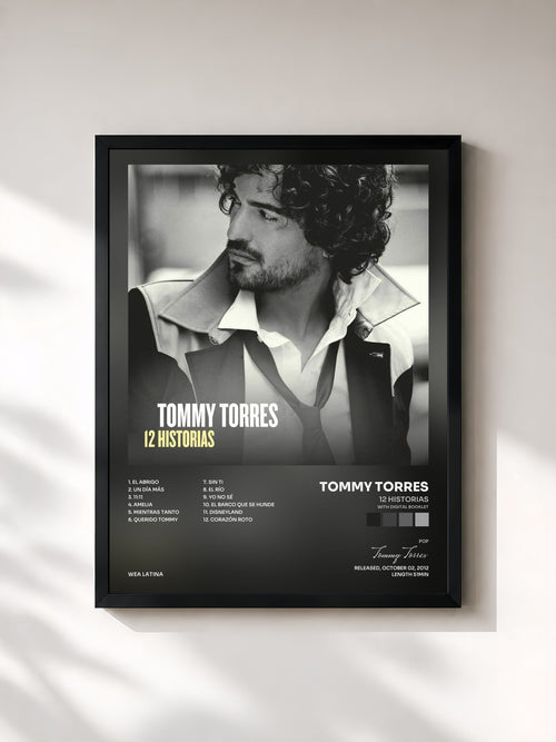 Tommy Torres · 12 Historias (With Digital Booklet) — Affiche encadrée