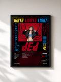 #noir Tableau de l'album dEd de LIGHTS, cadre noir, imprimé et encadré en France