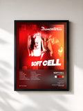 #noir Tableau de l'album Danceteria de Soft Cell, cadre noir, imprimé et encadré en France