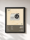 #noir Tableau de l'album The La's 1987 de The La's, cadre noir, imprimé et encadré en France