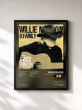 #noir Tableau de l'album Let's Face The Music And Dance de Willie Nelson, cadre noir, imprimé et encadré en France