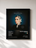 #noir Tableau de l'album La Enamorada de Julieta Venegas, cadre noir, imprimé et encadré en France