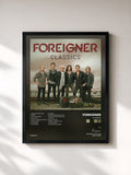 #noir Tableau de l'album Classics de Foreigner, cadre noir, imprimé et encadré en France