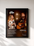 #noir Tableau de l'album Liefde Voor Muziek 2024 de Suzan & Freek, cadre noir, imprimé et encadré en France