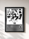 #noir Tableau de l'album M.D.L.R de Morad, cadre noir, imprimé et encadré en France