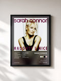 #noir Tableau de l'album Naughty But Nice (Digital Version) de Sarah Connor, cadre noir, imprimé et encadré en France