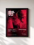 #noir Tableau de l'album Grazie de Gianna Nannini, cadre noir, imprimé et encadré en France