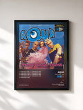 #noir Tableau de l'album Turn Back Time de Aqua, cadre noir, imprimé et encadré en France