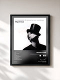 #noir Tableau de l'album 11 Maneras De Ponerse Un Sombrero de Miguel Bosé, cadre noir, imprimé et encadré en France