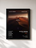 #noir Tableau de l'album Endless, Dawn Remixed de Sultan + Shepard, cadre noir, imprimé et encadré en France