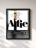#noir Tableau de l'album Alfie - Music From The Motion Picture de Mick Jagger, cadre noir, imprimé et encadré en France