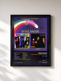 #noir Tableau de l'album Circumstantial Evidence / Wake Up de Shalamar, cadre noir, imprimé et encadré en France