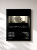#noir Tableau de l'album Disarm Yourself (The Remixes) de Dash Berlin, cadre noir, imprimé et encadré en France