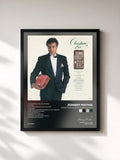 #noir Tableau de l'album Christmas Eve With Johnny Mathis de Johnny Mathis, cadre noir, imprimé et encadré en France