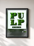#noir Tableau de l'album We Love Life de Pulp, cadre noir, imprimé et encadré en France